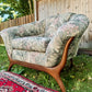 Vintage MCM Walnut Sofa Set