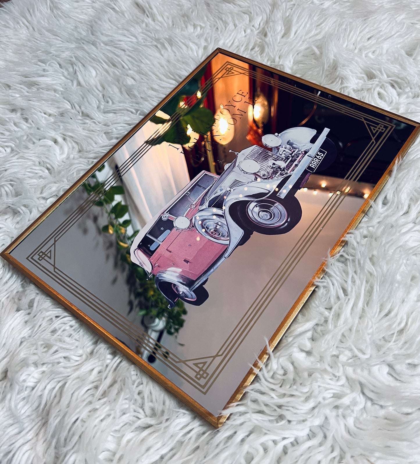 Vintage Rolls Royce Collectible Car Mirror