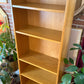 Vintage Red Oak Adjustable Bookshelf