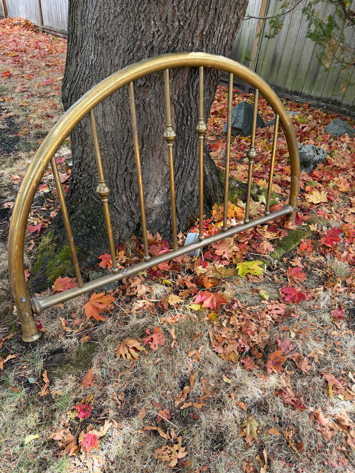 Vintage Brass Queen Size Bed Headboard & footboard