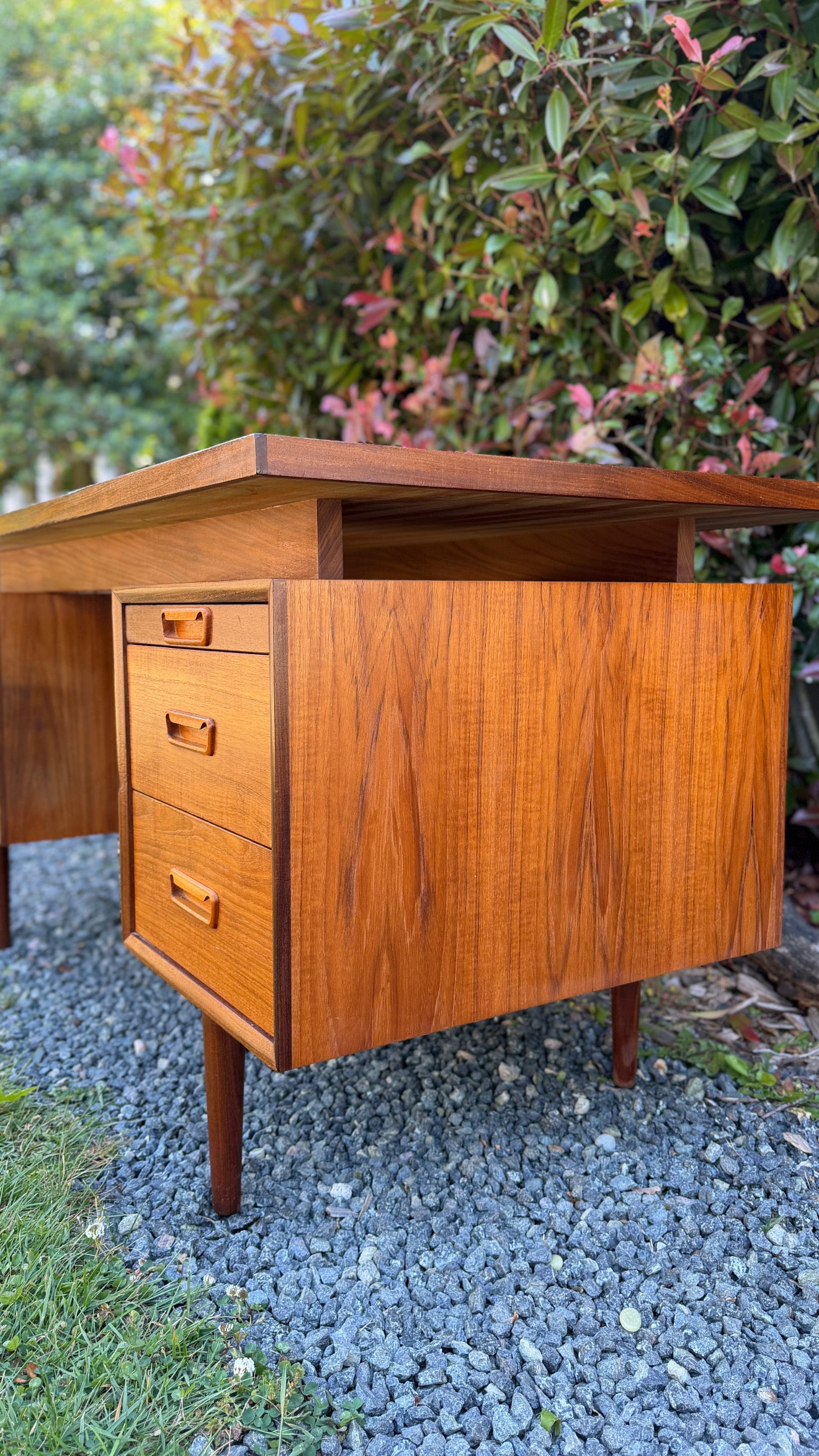 Vintage Executive Teak Desk