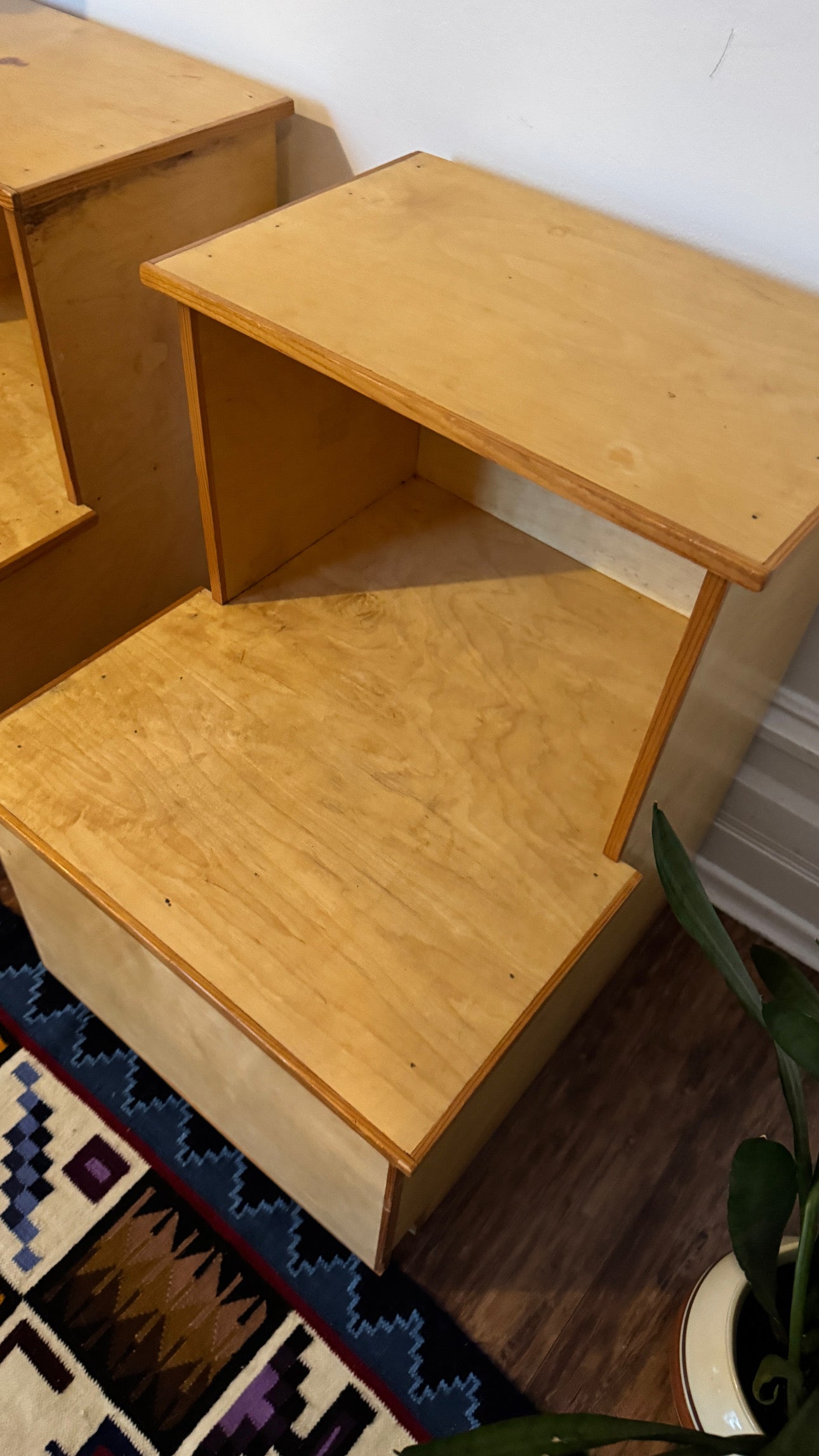 Vintage Plywood MCM Nightstands
