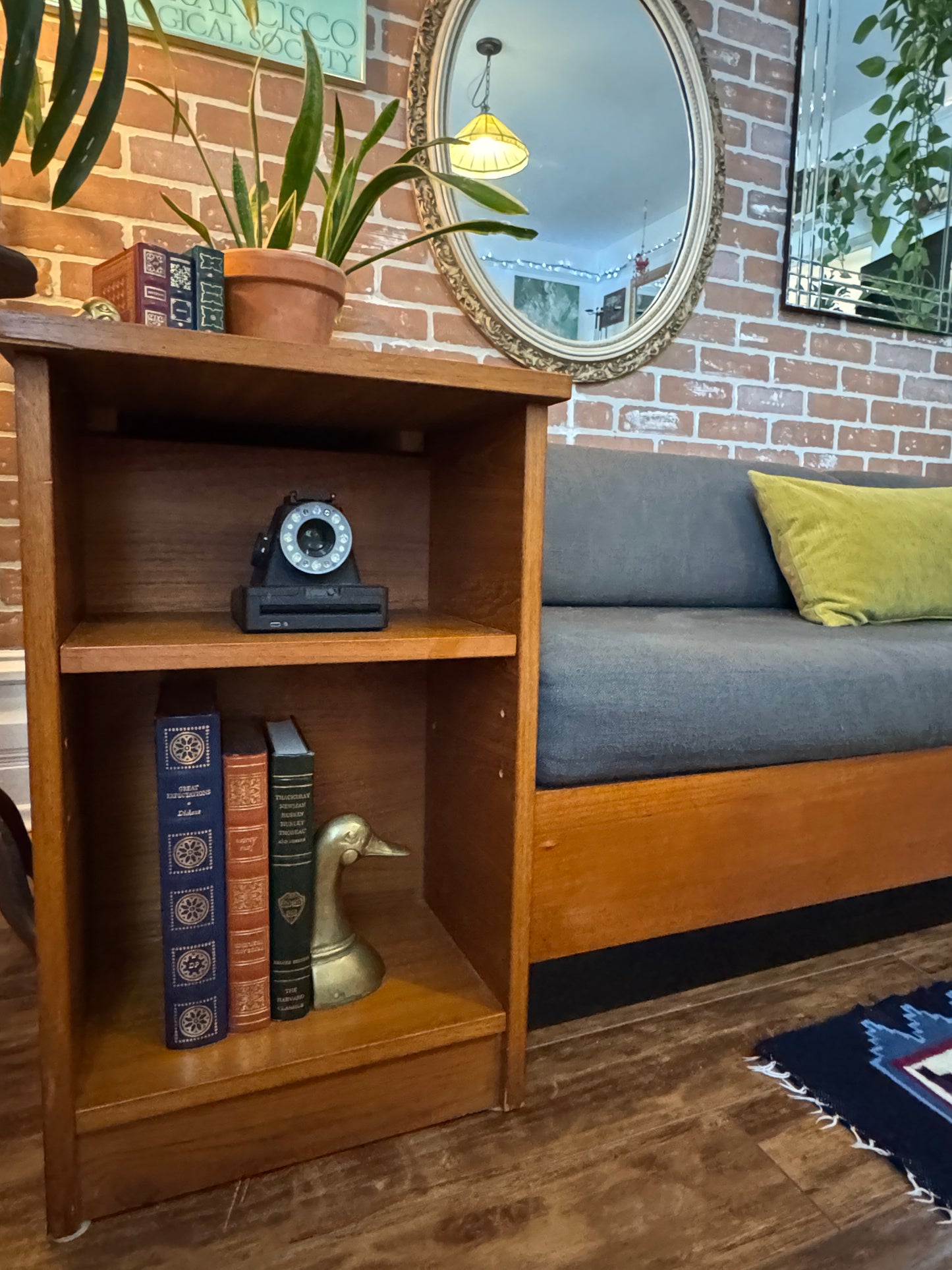 Vintage Teak Sofa Daybed W/ Storage