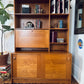 Vintage Domino Mobler Danish Teak Bookcase & Cabinet