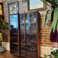 Vintage Walnut Bookcase Cabinet