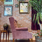 Vintage Pink Velvet Armchair