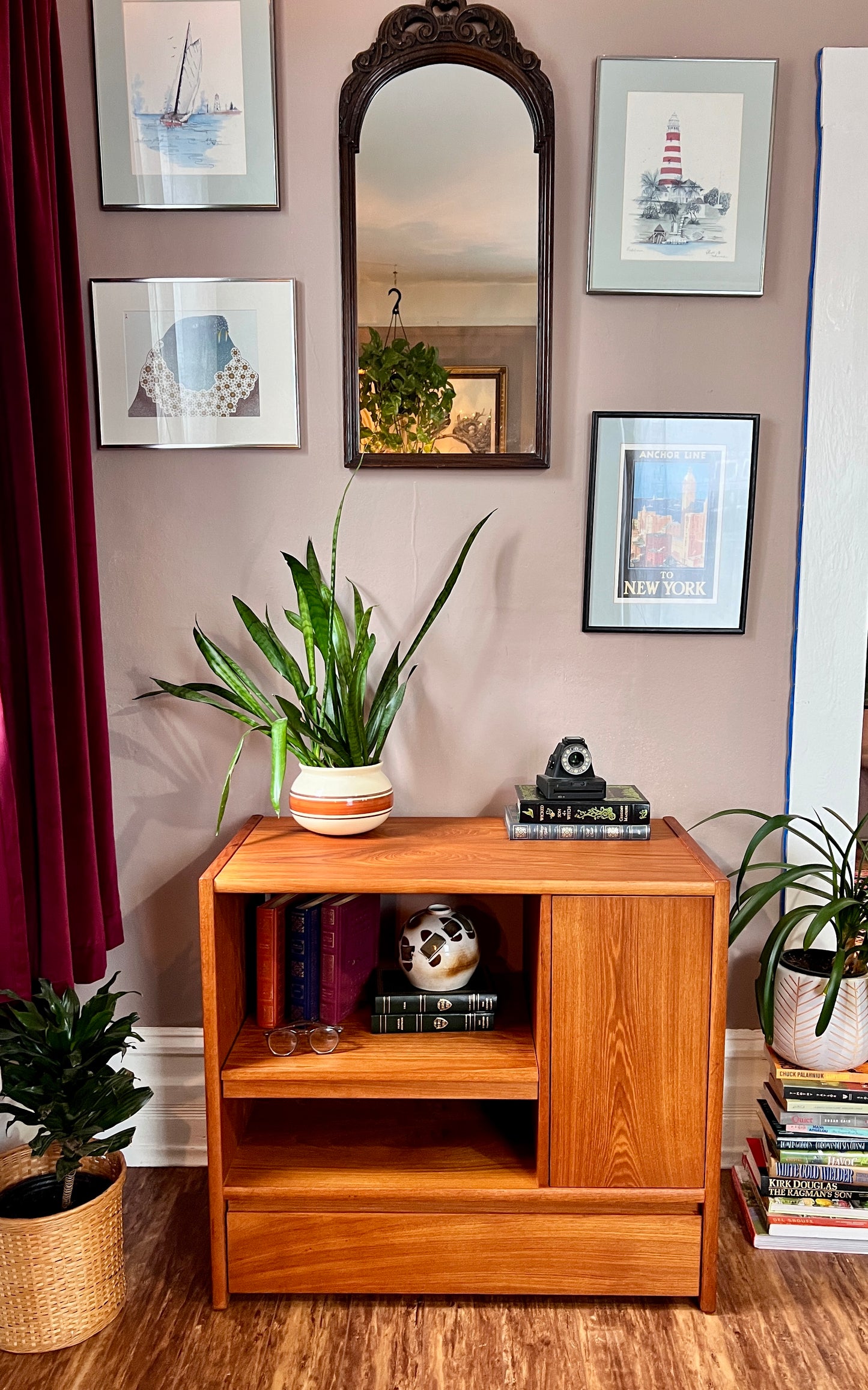 Vintage Teak Stereo Cabinet