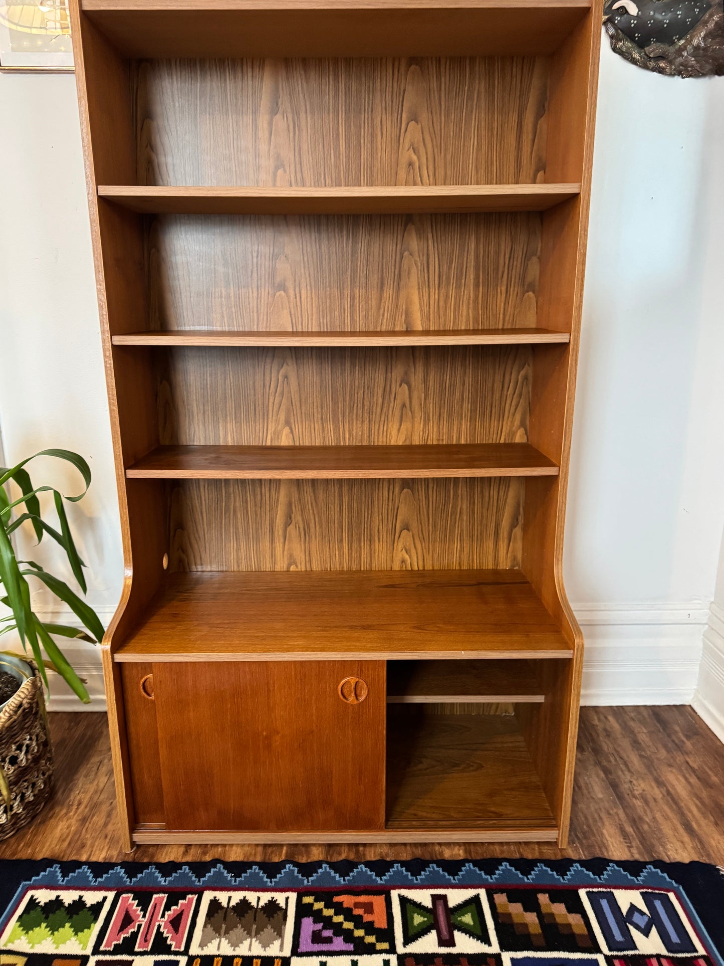 Vintage Danish Teak Bookshelf & Cabinet
