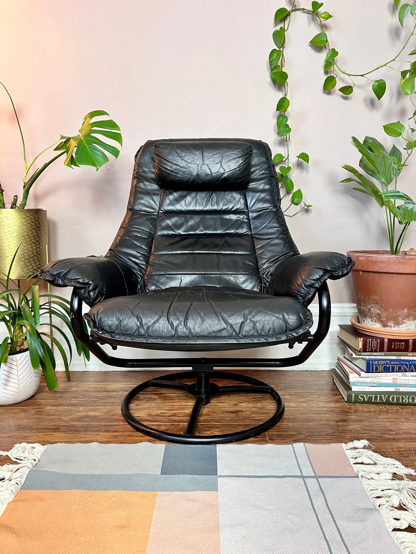 The Black Stallion Recliner & Ottoman