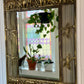 Vintage Gold Tone Safari Style Mirror