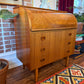 Vintage Swedish Teak Roll Top Desk