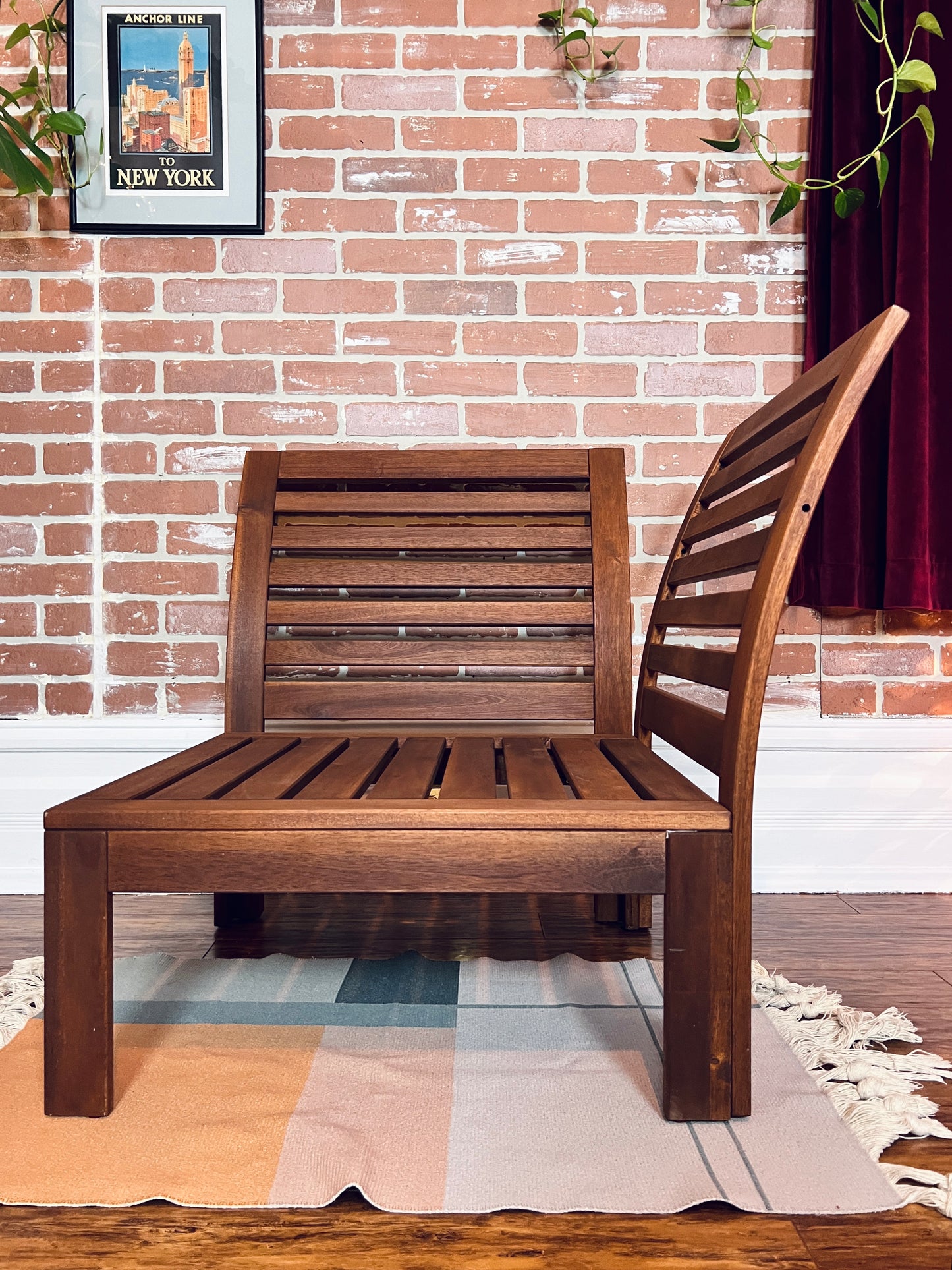 Teak Corner Chair