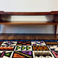 Vintage 60s Walnut Wood & Glass Coffee Table