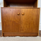 Vintage Teak 2 Cabinet Bookshelf