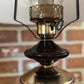 Vintage 70s Brown Metal Lamps