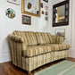 Vintage 60s Striped Loveseat Sofa