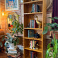 Vintage Red Oak Adjustable Bookshelf