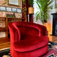 The Ripe Cherry Swivel Armchair