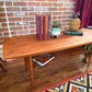 Vintage Teak Surfboard Style Coffee Table