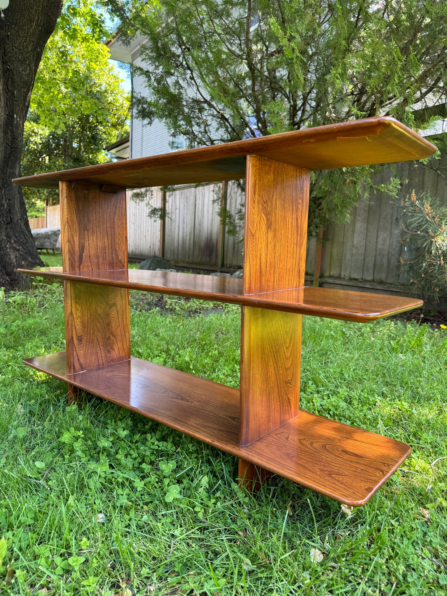 Stunning MCM Solid Elm Shelf