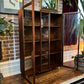 Vintage Walnut Bookcase Cabinet