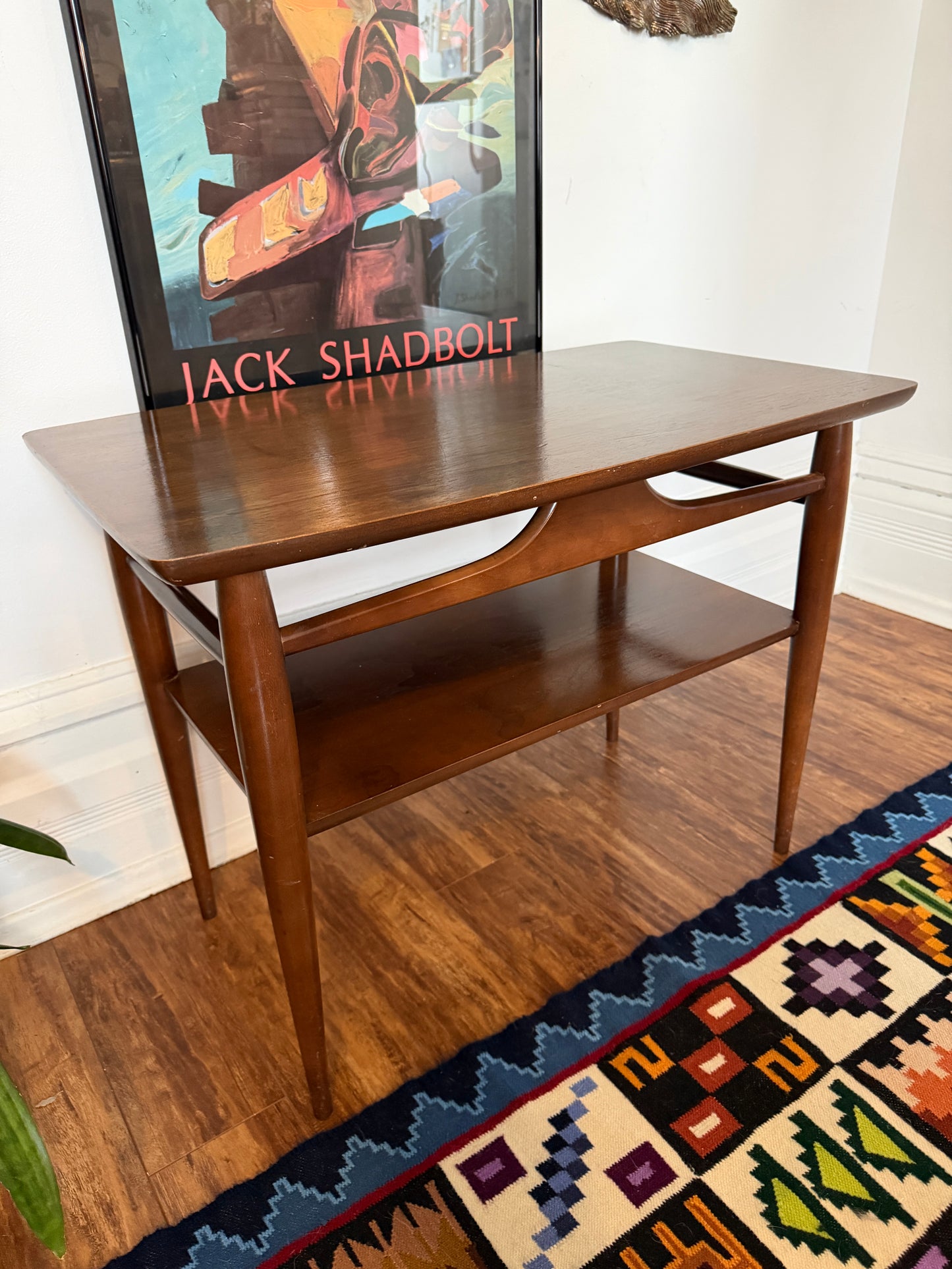 Vintage Walnut Wood Side/Coffee Table