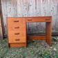 Vintage MCM Teak 5 Drawer Desk