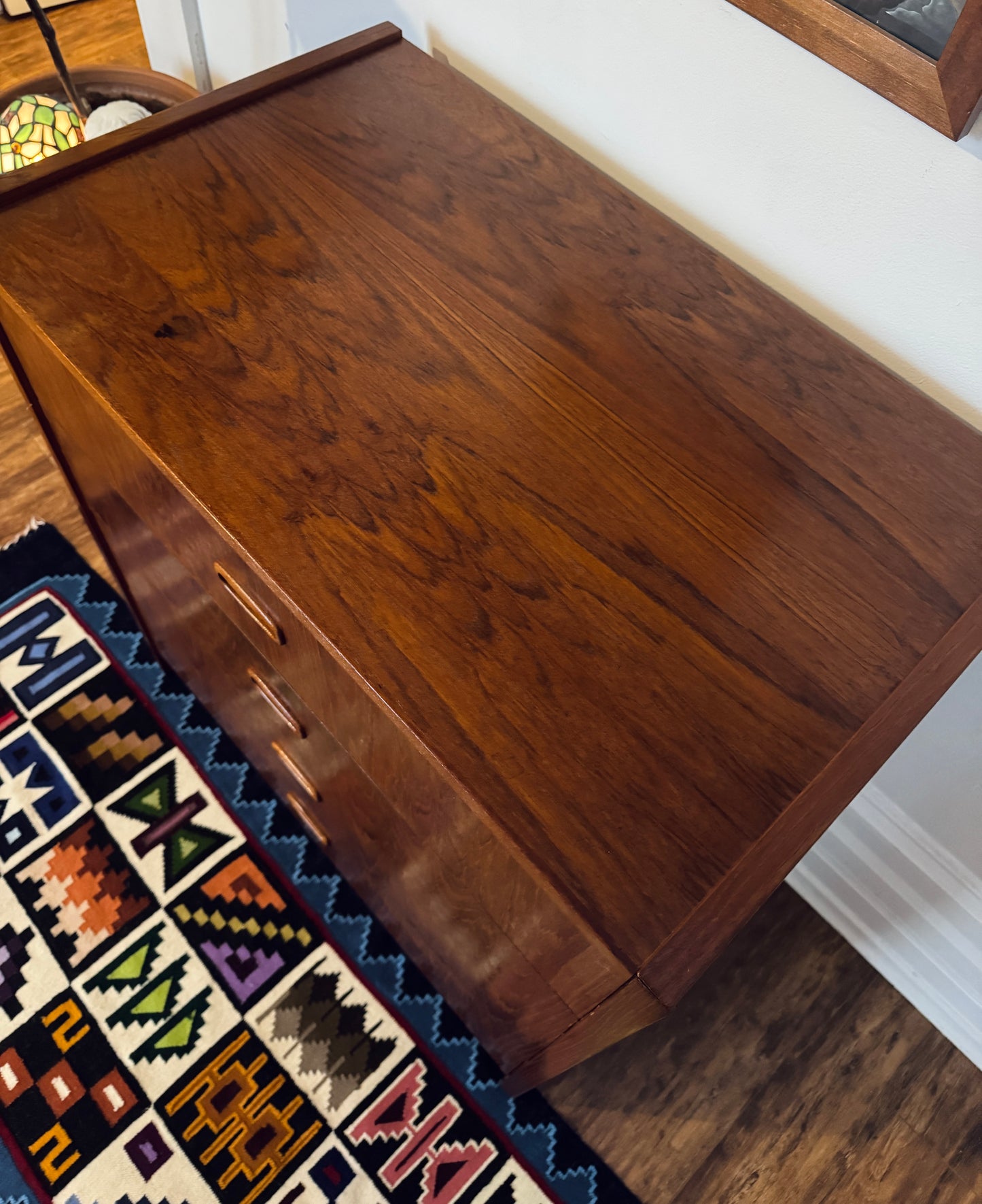 Vintage Teak 4 Drawer Dresser