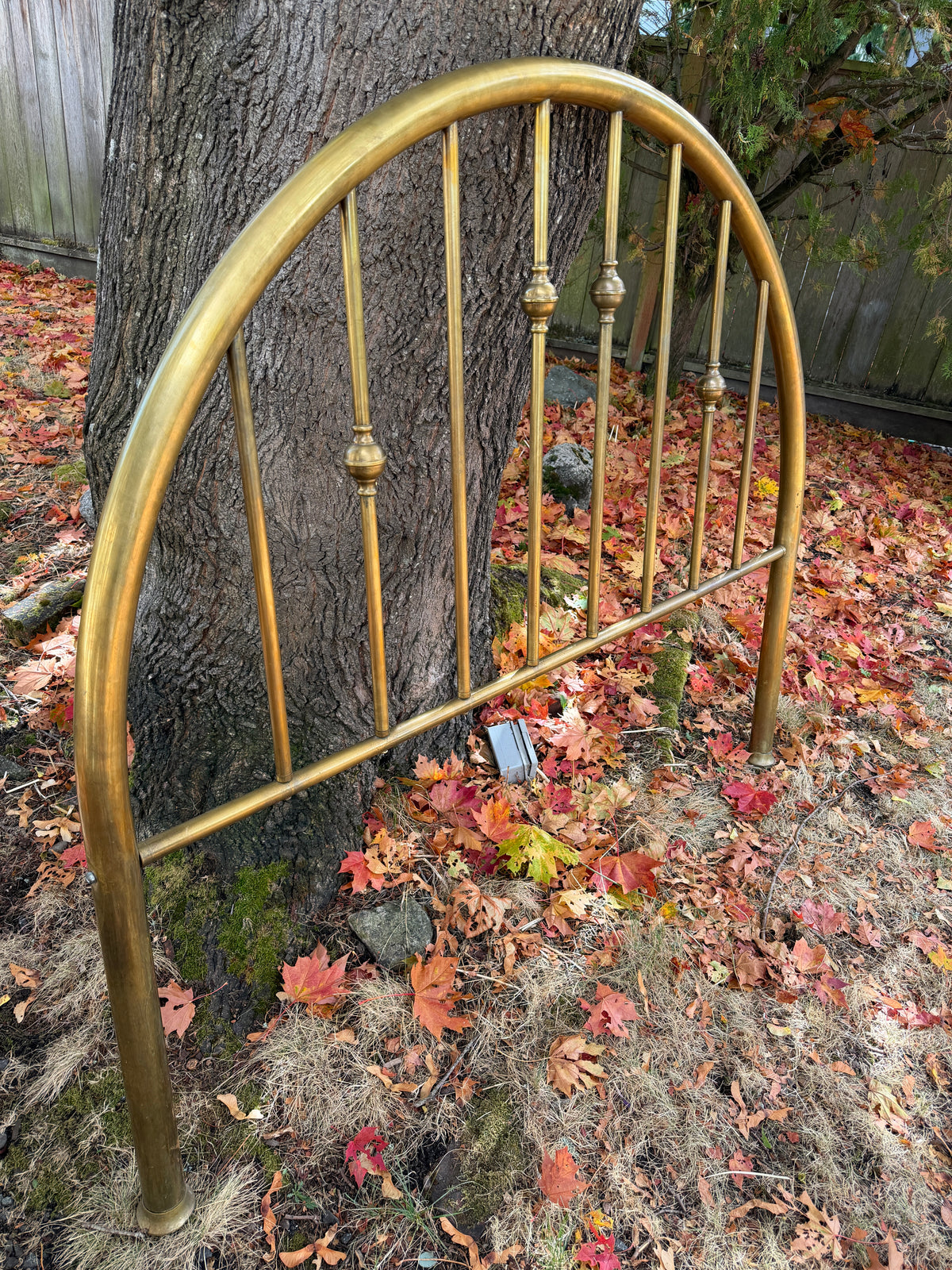 Vintage Brass Queen Size Bed Headboard & footboard