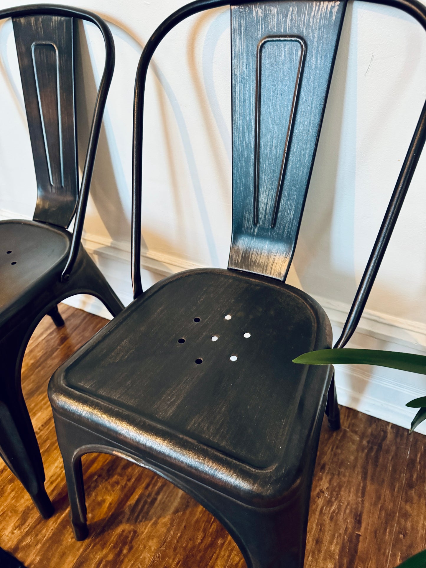 Metal Industrial Style Dining Chairs