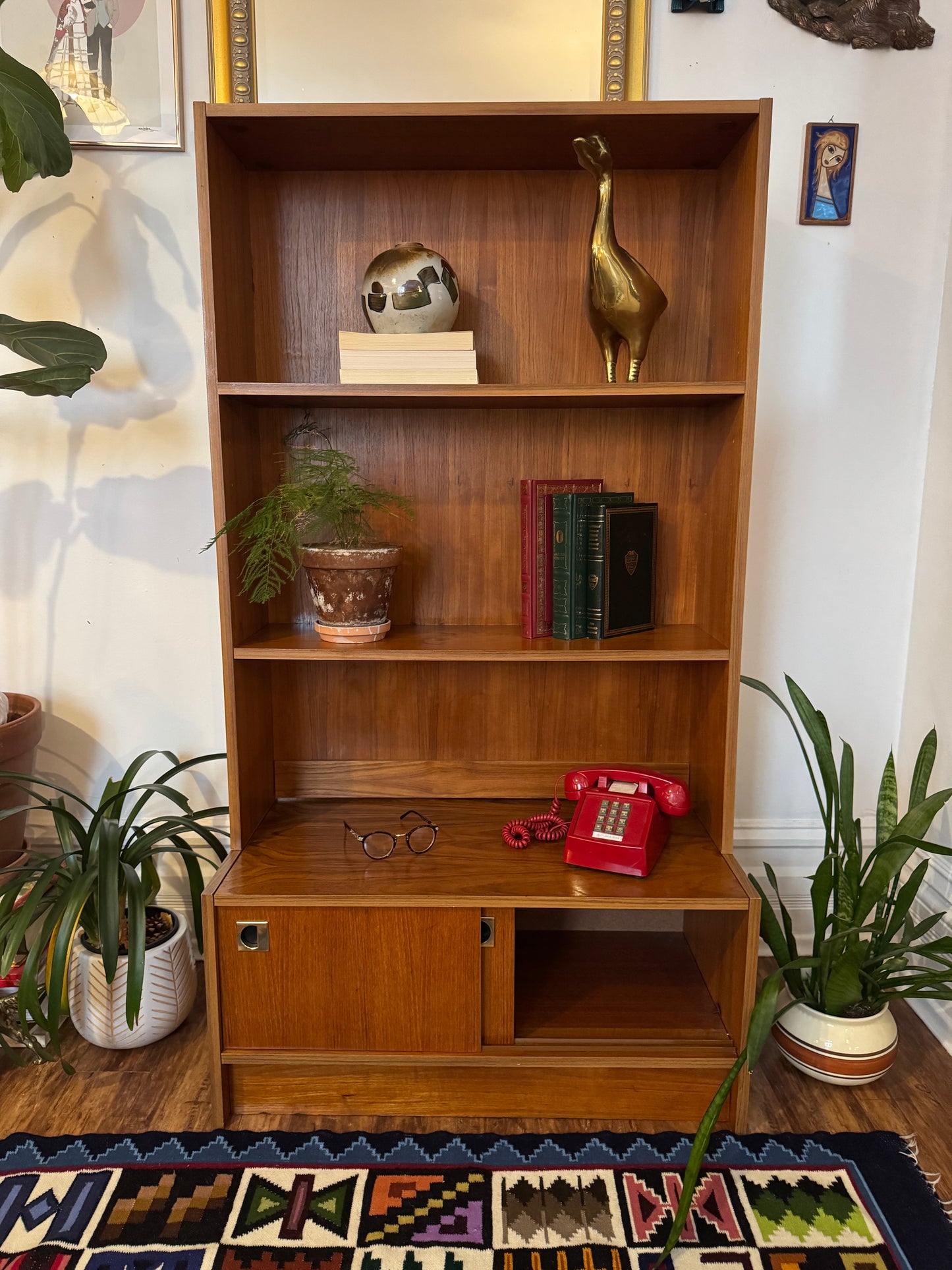 Vintage Danish Teak Bookshelf