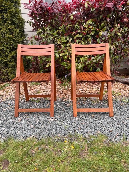 The Take A Break Teak Chairs