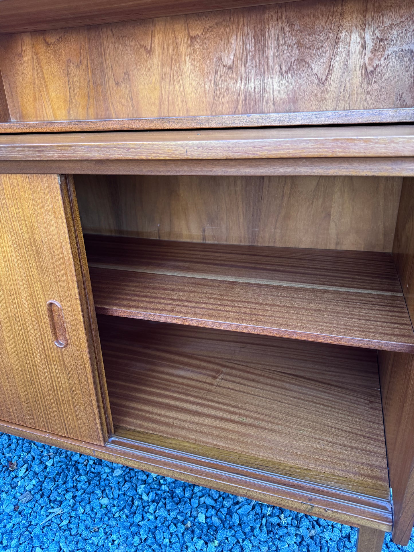 Vintage Danish Teak Cabinet Desk & Bookshelf