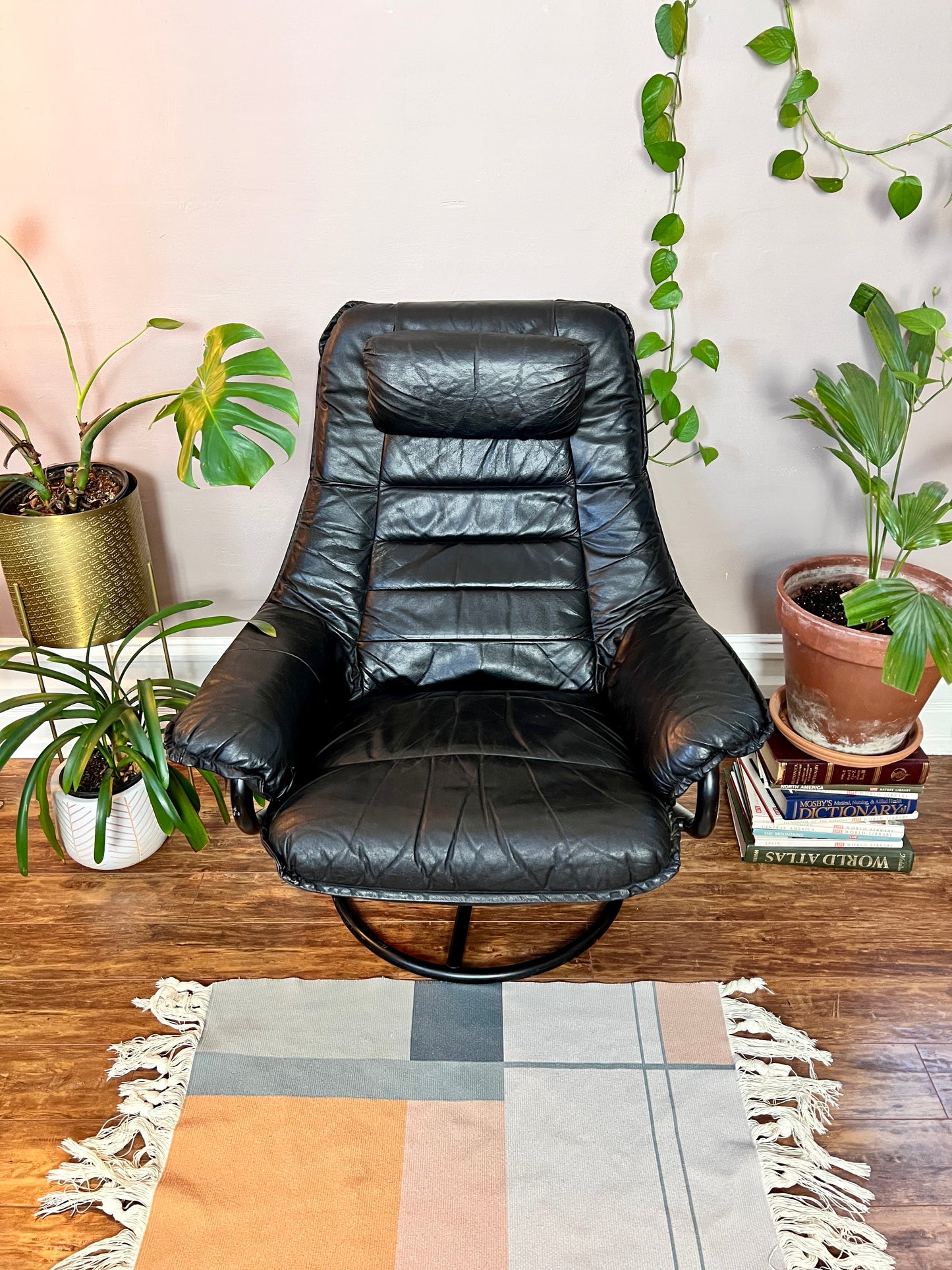 The Black Stallion Recliner & Ottoman