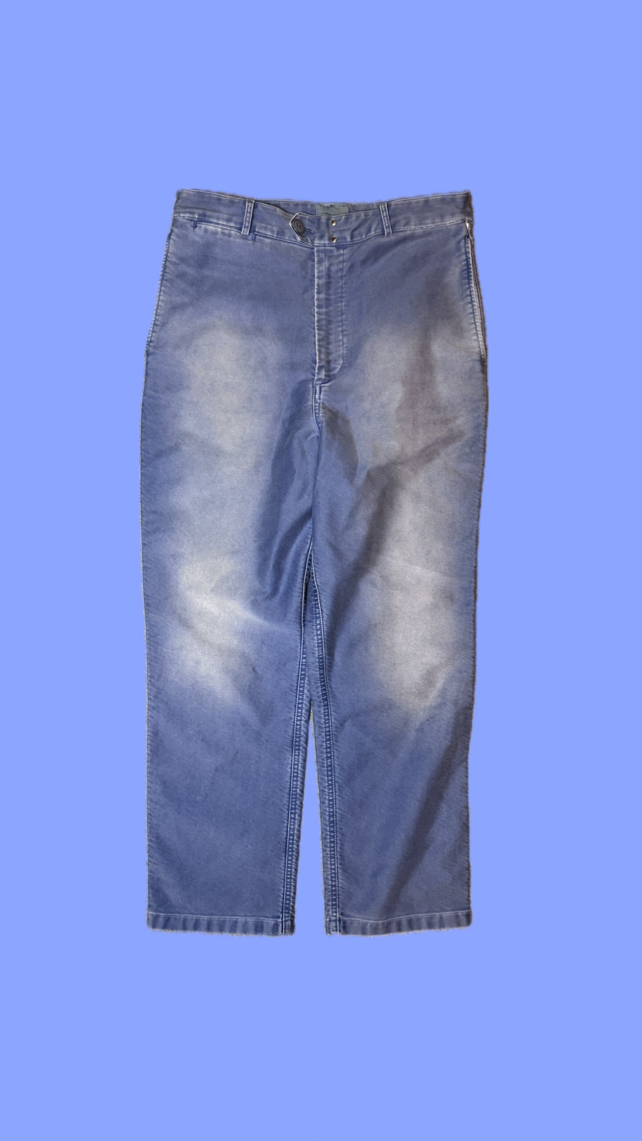 Vintage French Moleskin Work Trousers