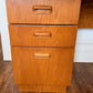 Vintage MCM Oak 3 Drawer Desk