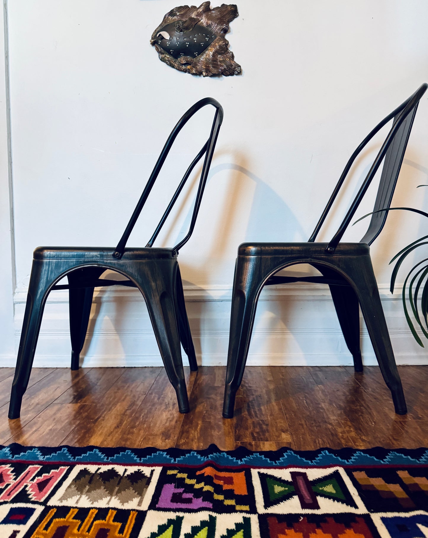 Metal Industrial Style Dining Chairs