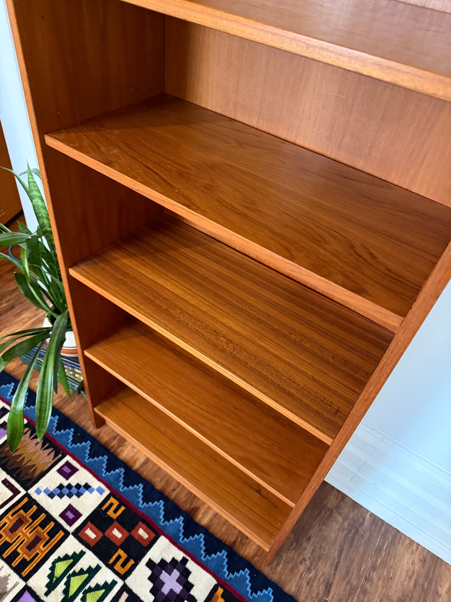 Vintage Domino Danish Teak Bookcase