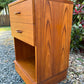 Vintage Teak Bedside Table