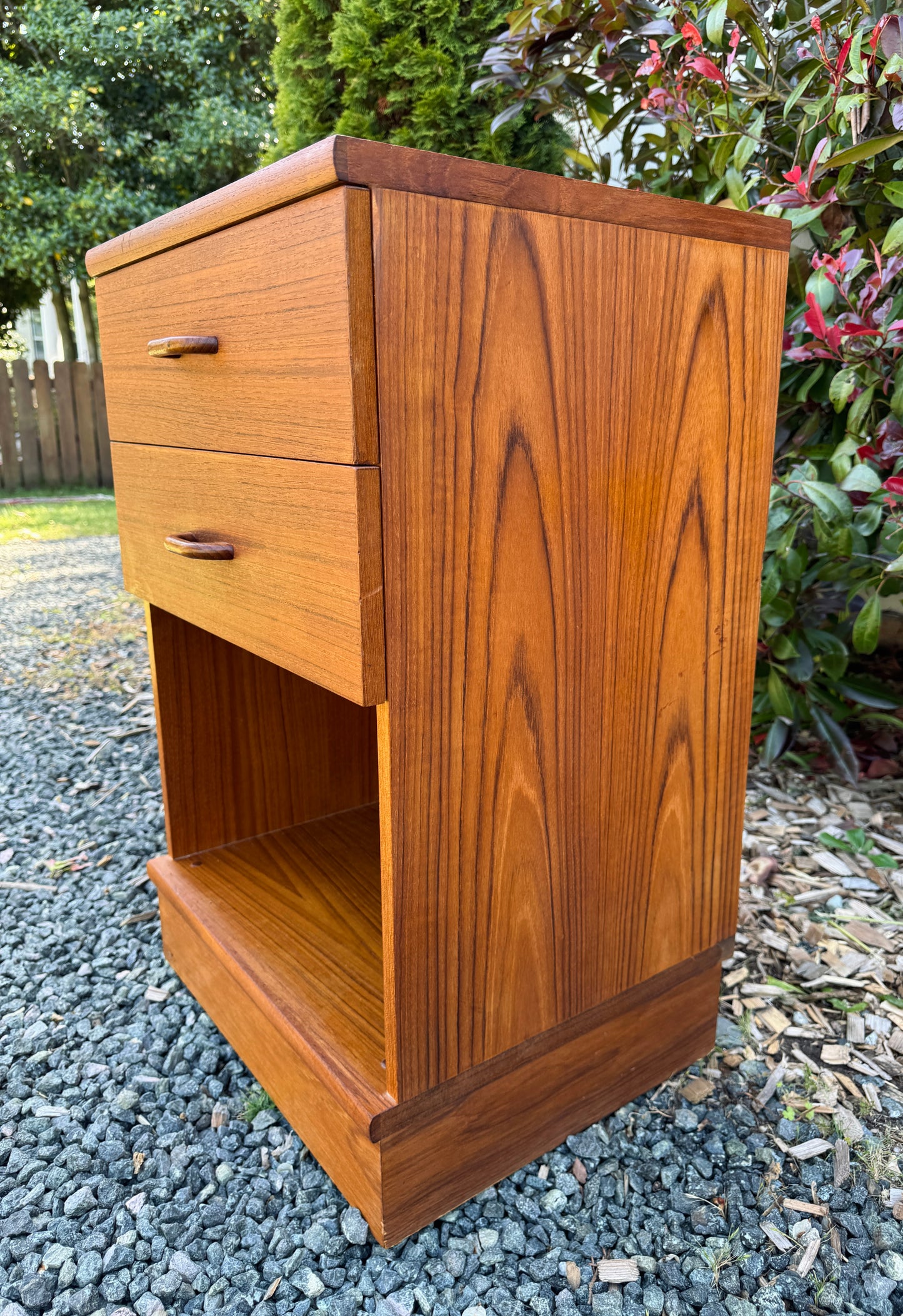 Vintage Teak Bedside Table