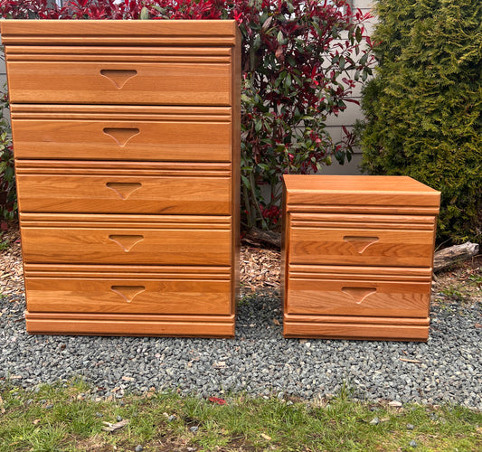 The Dynamite Oak Dresser Set