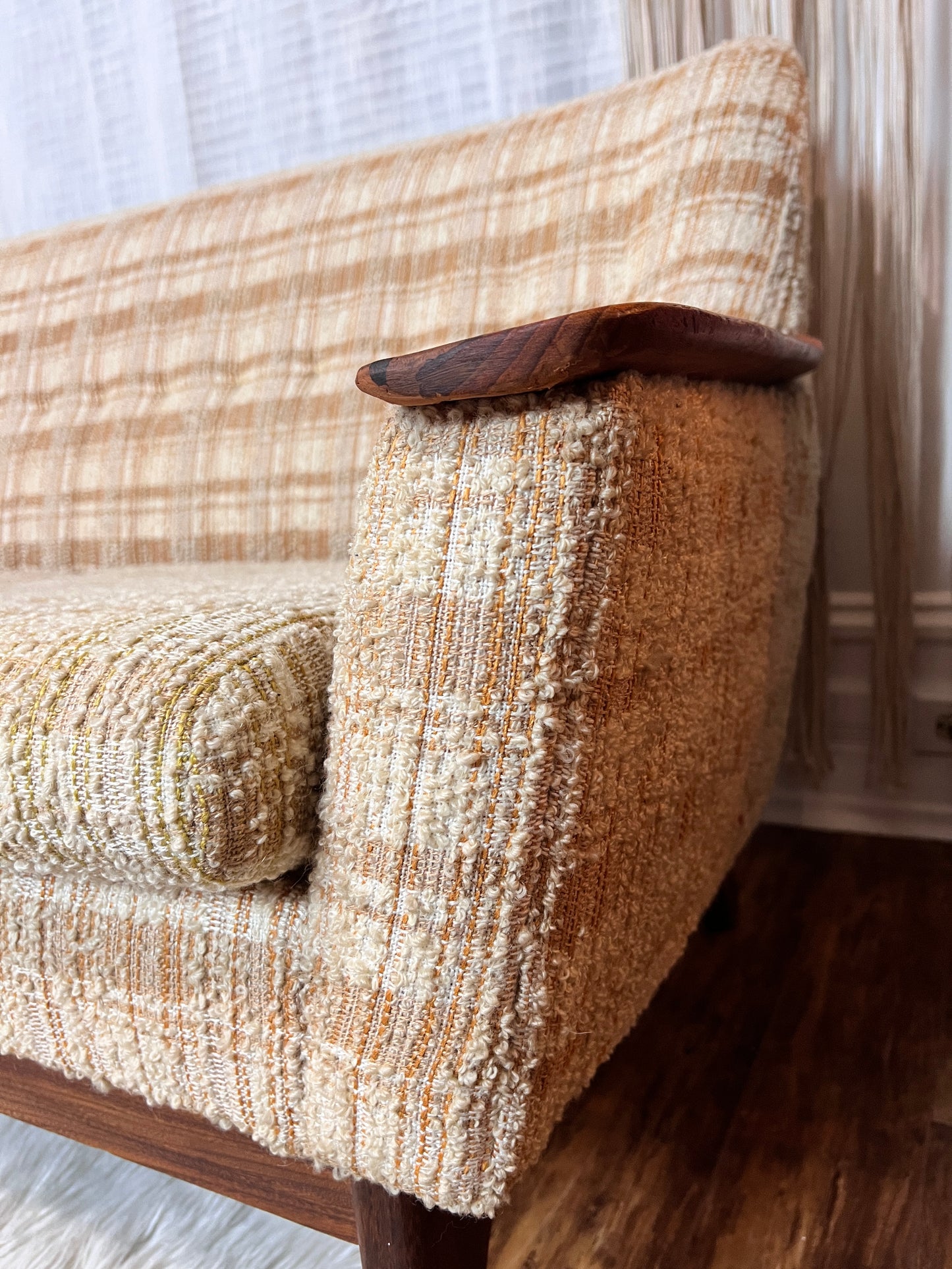 The Calico Teak Sofa