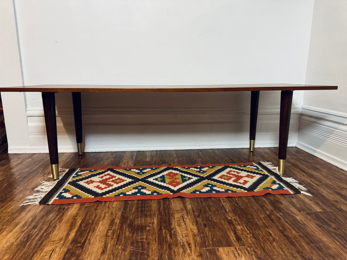 Vintage Teak Coffee Table | Mid-Century Modern Scandinavian Design | 60” Long