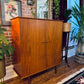 Vintage Danish Teak Armoire Dresser