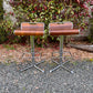 The Bentwood & Chrome Stools
