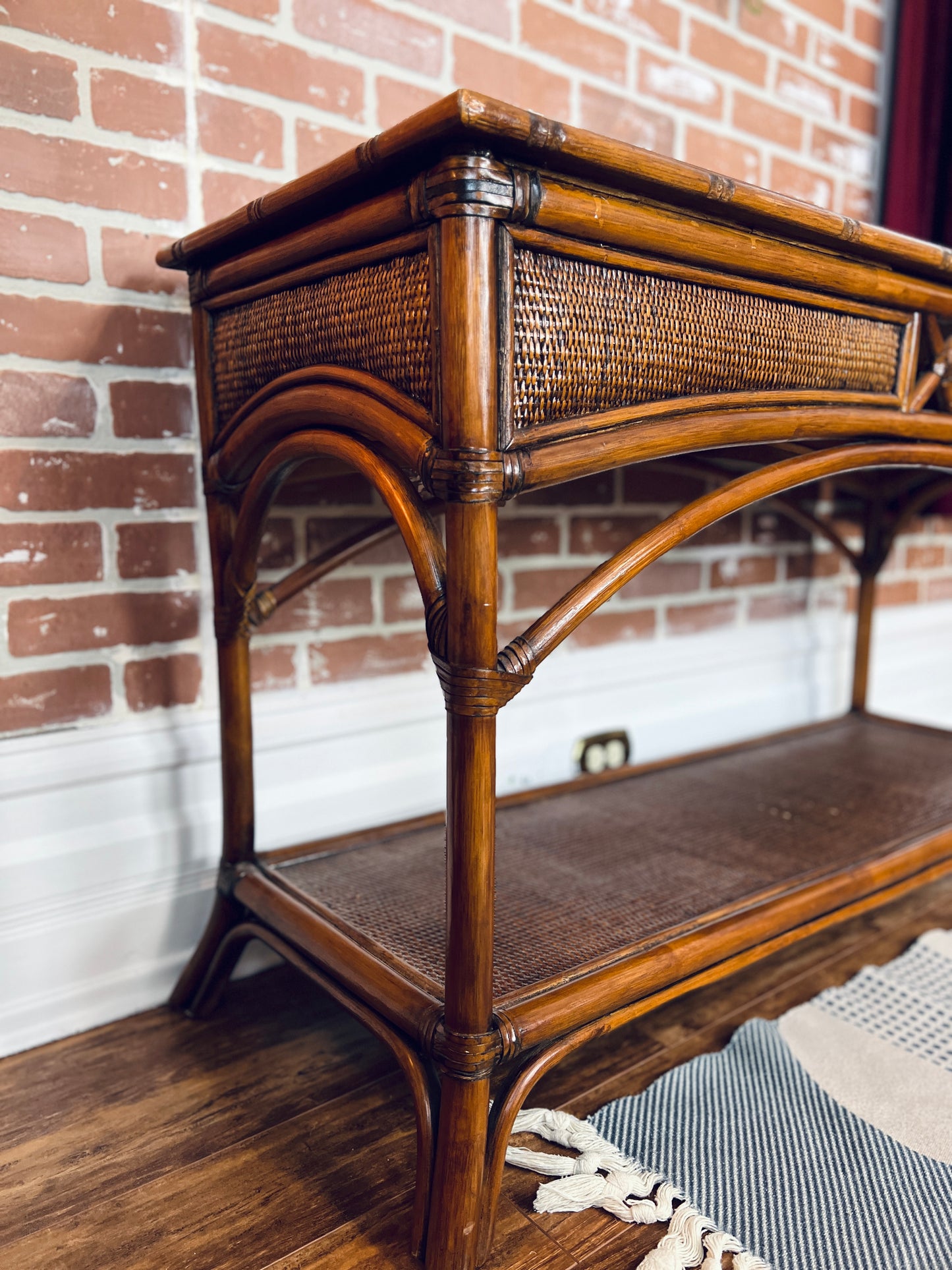 The Manuka Rattan Table