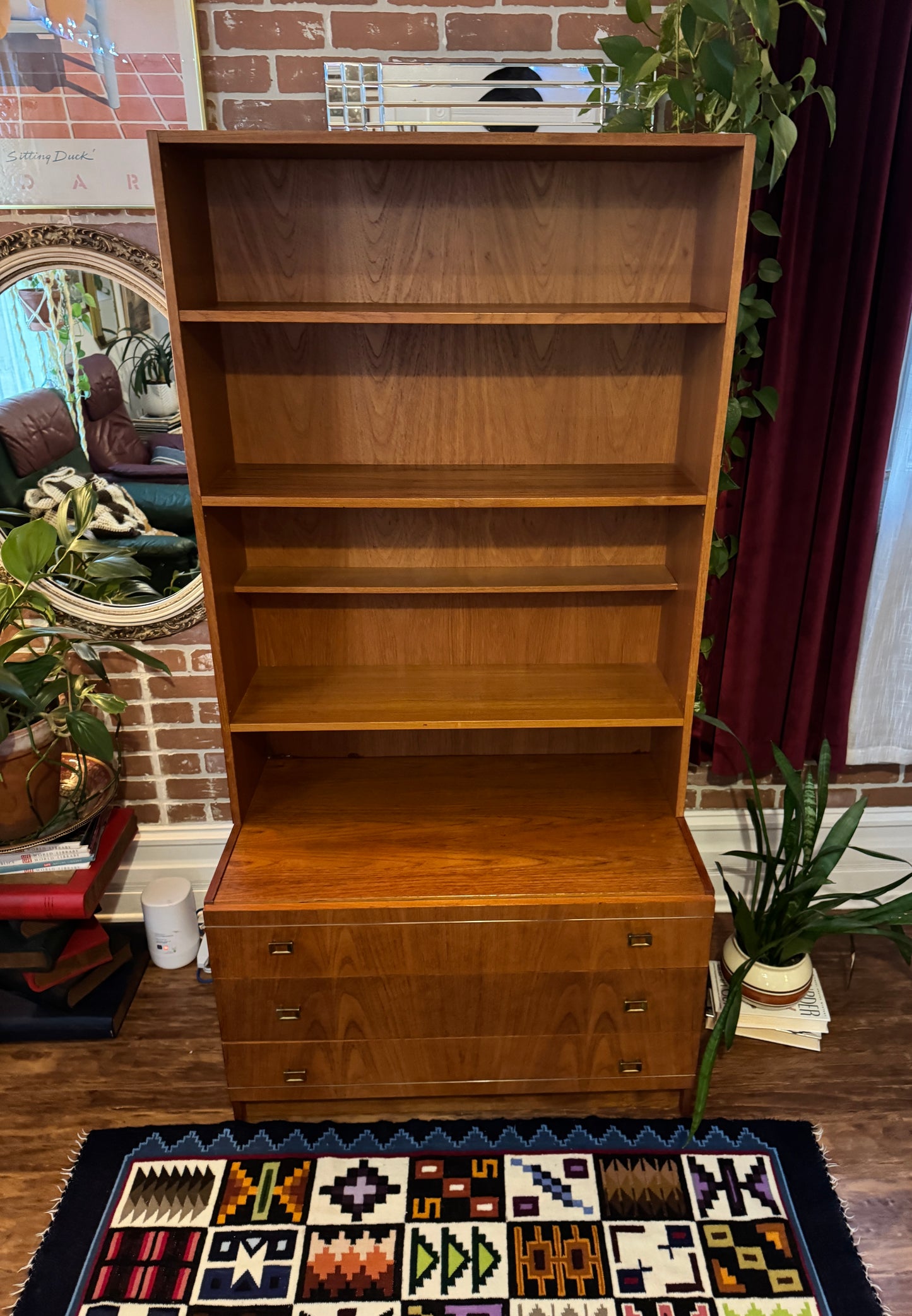 Vintage Danish Teak Bookcase