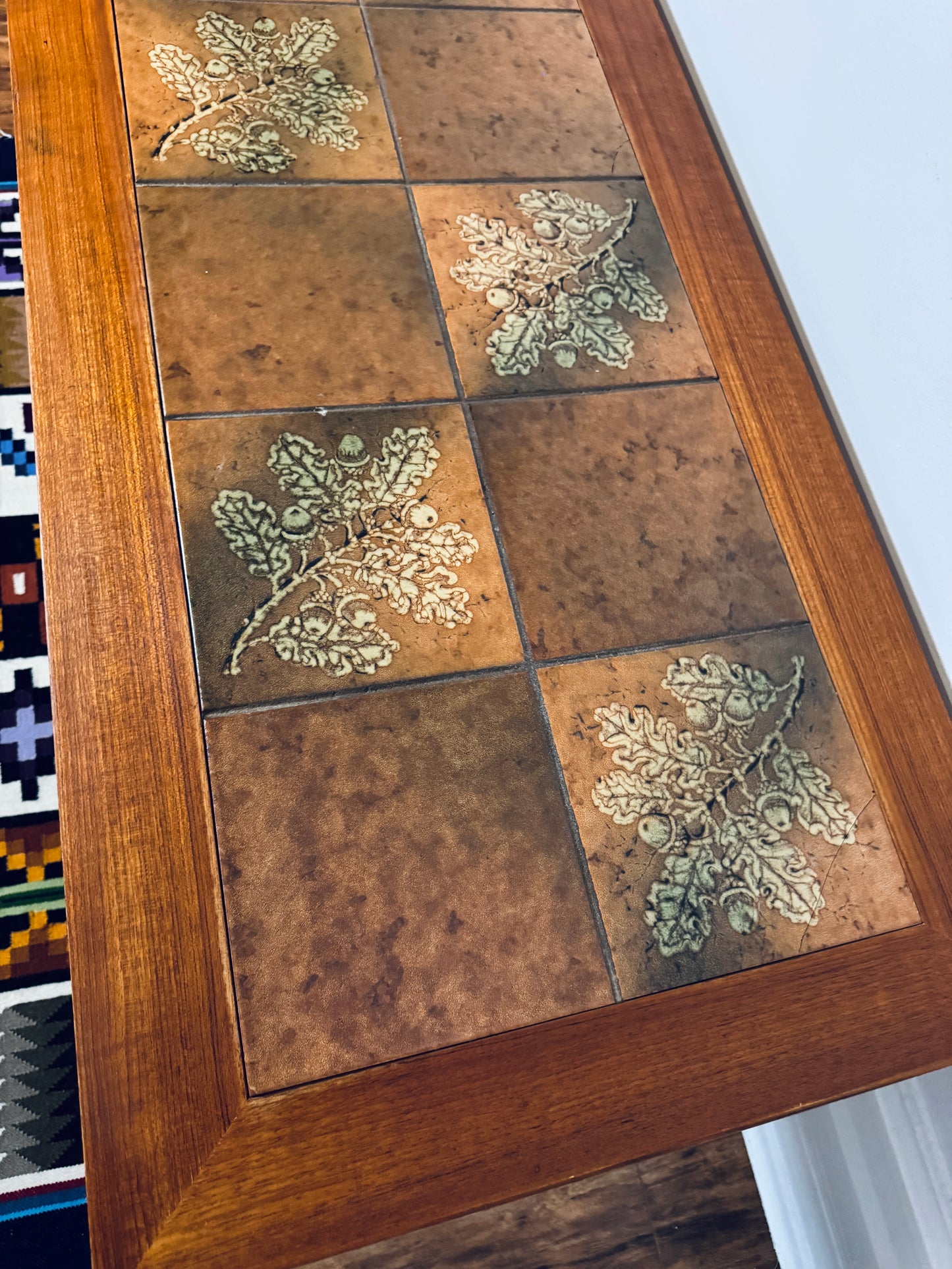 Vintage Danish Teak Tile-Top Coffee Table – Mid-Century Modern