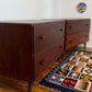 Vintage Restored Solid Walnut Wood Bedside Tables