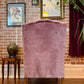 Vintage Pink Velvet Armchair